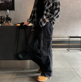 セントパラシュートカーゴワイドデニムパンツ