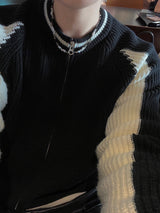Nordi varsity knit zip-up 4C