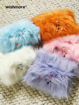 Cute diy plush puppy tissue bag