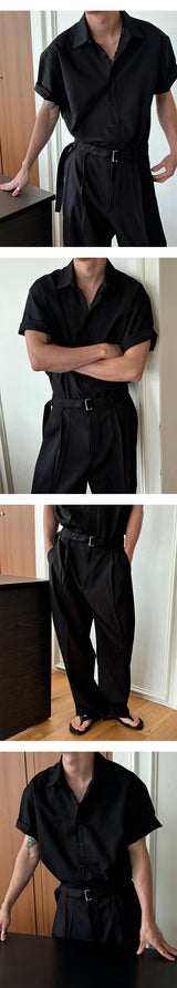 [SET UP가능] Summer belt slacks(4color)