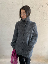 Kelma Button Pocket Wool Knit Cardigan