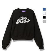 ROLLING FONT crop sweatshirt(SKMKNK-046)