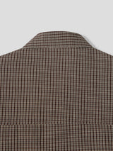 Layered Fall Cropped Check Shirt 3COLOR