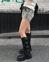 Studショートデニムパンツ