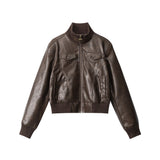 Brick Shade Faux Leather Jacket 233426801