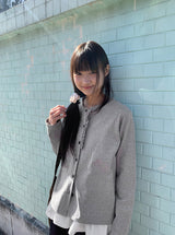 26SS★ [BAONHAUS] Tier Frill Cardigan