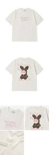 24FW ラビットベリー 半袖Tシャツ クリーム