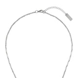 [1039] Twisted Square Necklace
