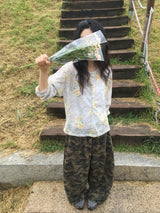 Flower Button T-shirt