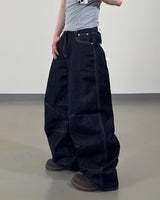 ゴーバーノンフェードカーブドデニムパンツ