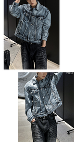 contemble snow denim jacket