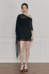 DREAMY SCARF black