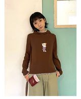 UnsocialNight春夏新作オリジナルデザインかわいいプリント二色フード付きTシャツ
