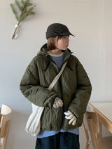 [unisex] Belcott Two-Way Quilting Hood Padding Jumper