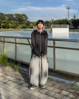 Angle Knit Zip-up with Hand Warmers