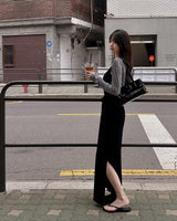 Langd stripe cardigan