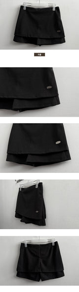 Radi zipper open pendant skirt pants mini skirt