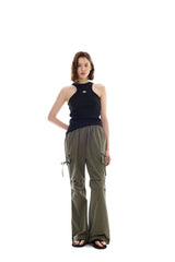 UNBALANCE SLEEVELESS TOP / BLACK