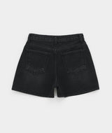 [B-DENIM] ウォッシングショート012 - BLACK