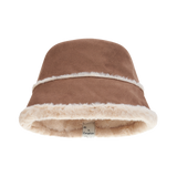 ムーンスエードボンネットハット (ブラウン)
