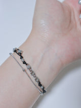 Swirl layered string star bracelet