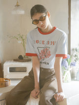 ローズボウリンガーTシャツ (3C) ライトブルー