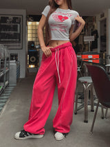 pigment line wide banding pants