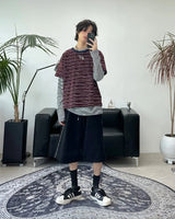 ルエンサマーストライプ長袖Tシャツ