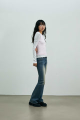 COMET LAYERED SLEEVE TOP / PINK