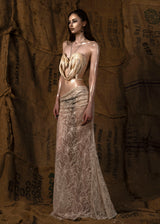 Mother See Through Maxi Skirt