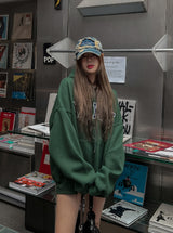 New York Embroidered Overfit Hoodie