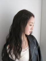 [2 pack] Lit Bobby Hair pin (Glitter Black)
