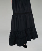 Pure Lace Frill Long Skirt