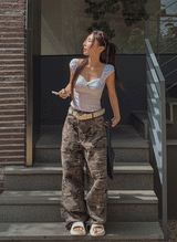 ダブルニビンテージミリタリーワイドパンツ
