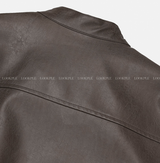  Mirei Two-Way Double Line Biker Leather Jacket