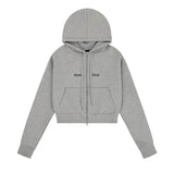 LOGO STITCH REGULAR FIT HOOD ZIPUP