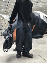 Verity Two-Tuck Curved Denim Pants