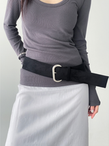 suede lock belt