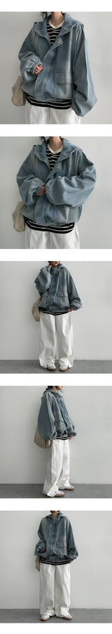 [S–2XL] ドゥデンサイドピンタックワイドコットンパンツ (4 colors)