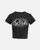Hearts Me Round Neck Short-Sleeved T-Shirt