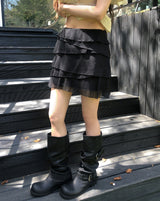 Morin Wavy Layer Frill Skirt