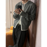 [F/W] Line pinger holl knit zip up(3color)