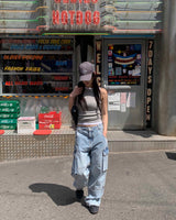 (Unisex) Monster cargo denim pants