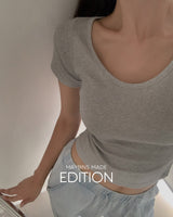 [MADE] Ed U-neck Short-sleeved T-shirt
