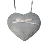 Ribbon Heart Bag _ Sliver