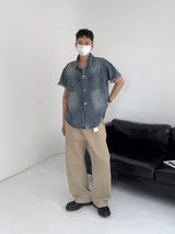 OW Udin Two-Pocket Washed Denim Shirt (2C)