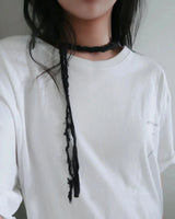Double Tie Lace Necklace - Dot