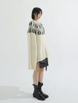 Nordic snow flake knit