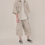 ストリートシェイプカプリショーツ_beige