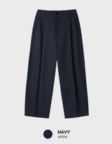 No-Mace Back Banding Cotton Ton-Chin-Wide Pants